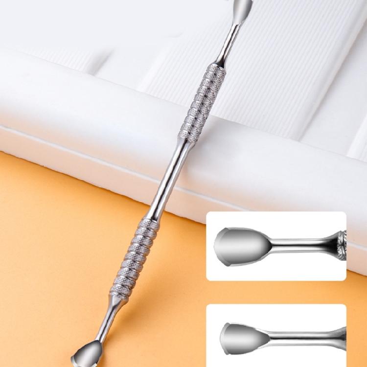 Cuticle Pusher Stainless Steel Nail Polishs Remover Metal Spatula Cuticle Pusher