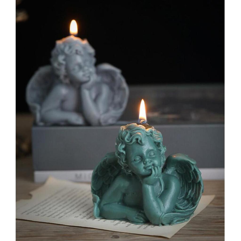 3D Cute Angel Candle Decorative Candle Bathroom Birthday Holiday Gifts 