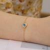 Evil Eye Bracelet With Real Eye Pendant Adjustable Pull Cord Hand Jewelry Fashion Accessory For Women And Men