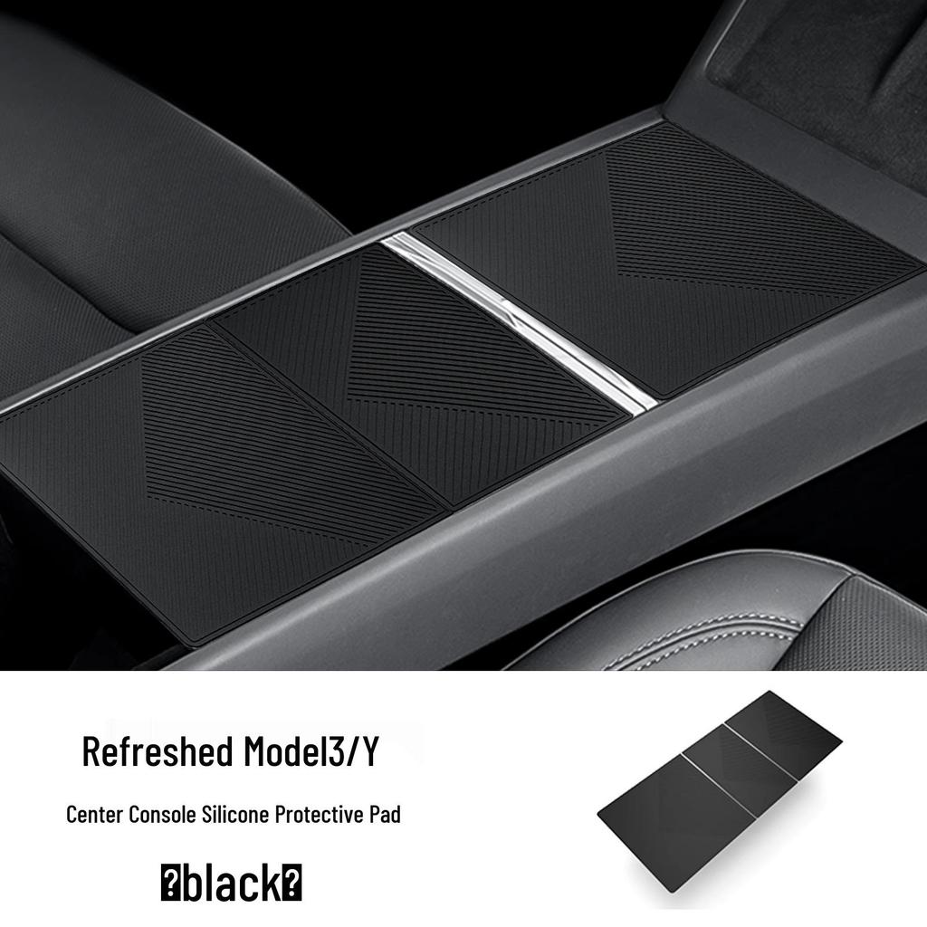 Silikonpads und Becherhalter für die Mittelkonsole des Tesla Model 3/Y/YL (Neue Version)
