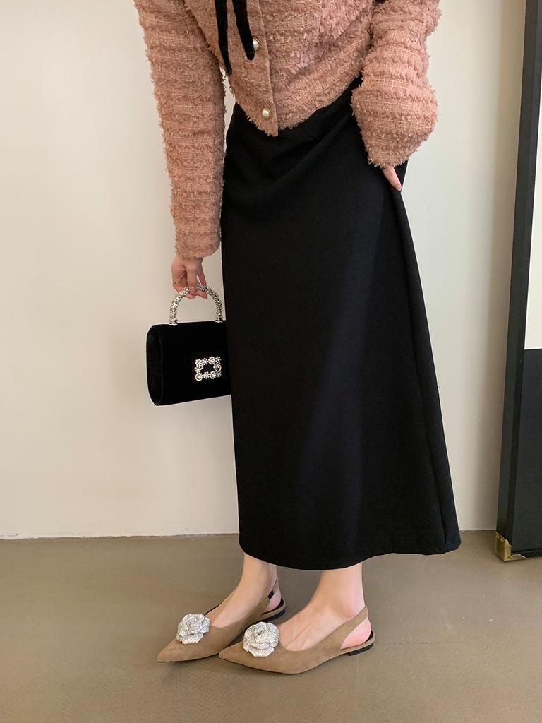 Modne Damskie Sandały Szpiczasty Nosek Letnie Buty do Sukienki Płaskie Niskie Obcasy Kwiat z Dżetami Design Buty do Sukienki Kobieta Pasek na Pięcie Rozmiar 35-39