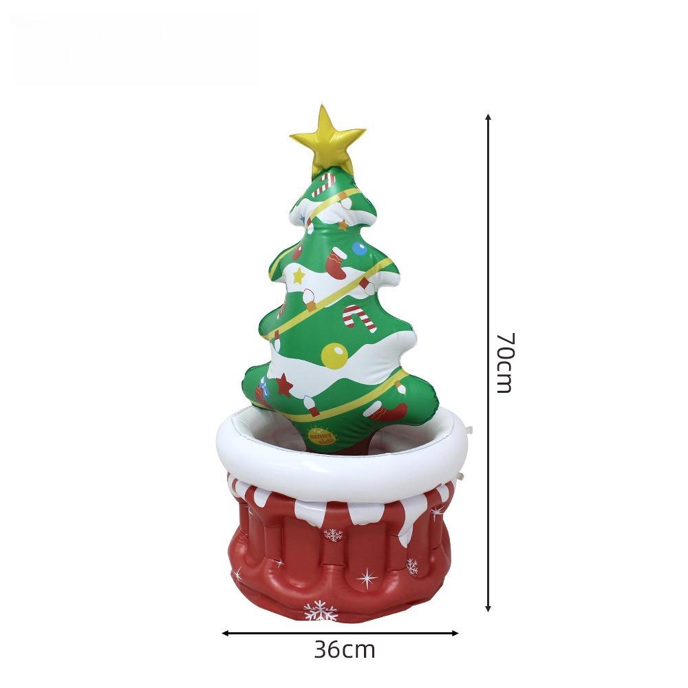 

Christmas Tree Ice Bucket Ice Bar Beverage Cooling Outdoor Beverage Storage Inflatable Holiday Ice Bucket Christmas Decoration красный