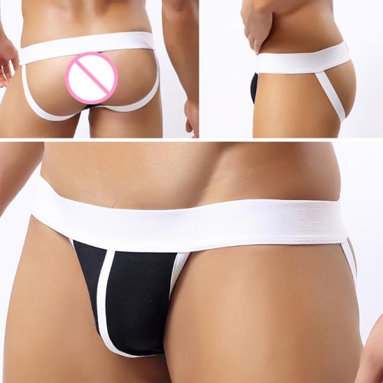 Men's Super Sexy Bulge Pouch Low Rise G-string Thong  T-back Briefs Underwear