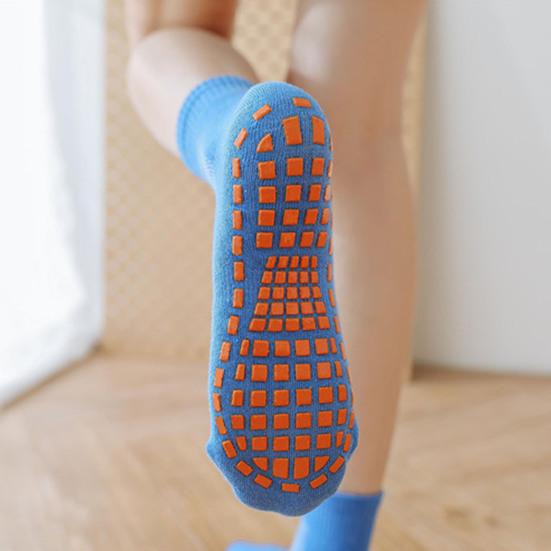 5 párů Dospělých Masážních Ponožek Protiskluzové Bavlněné Trampolínové Ponožky Prodyšné Elastické Krátké Ponožky na Jógu Sportovní Podlahové Ponožky