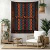 Ethnic Tribal Patterns Custom Your Name Wall Decor Tapestry Art For Pet Memorial Birthdaywedding Party Backdrop Family Gift