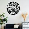 Customizable Monkey Metal Wall Art, Personalized Name Sign, Durable Silhouette for Indoor Outdoor