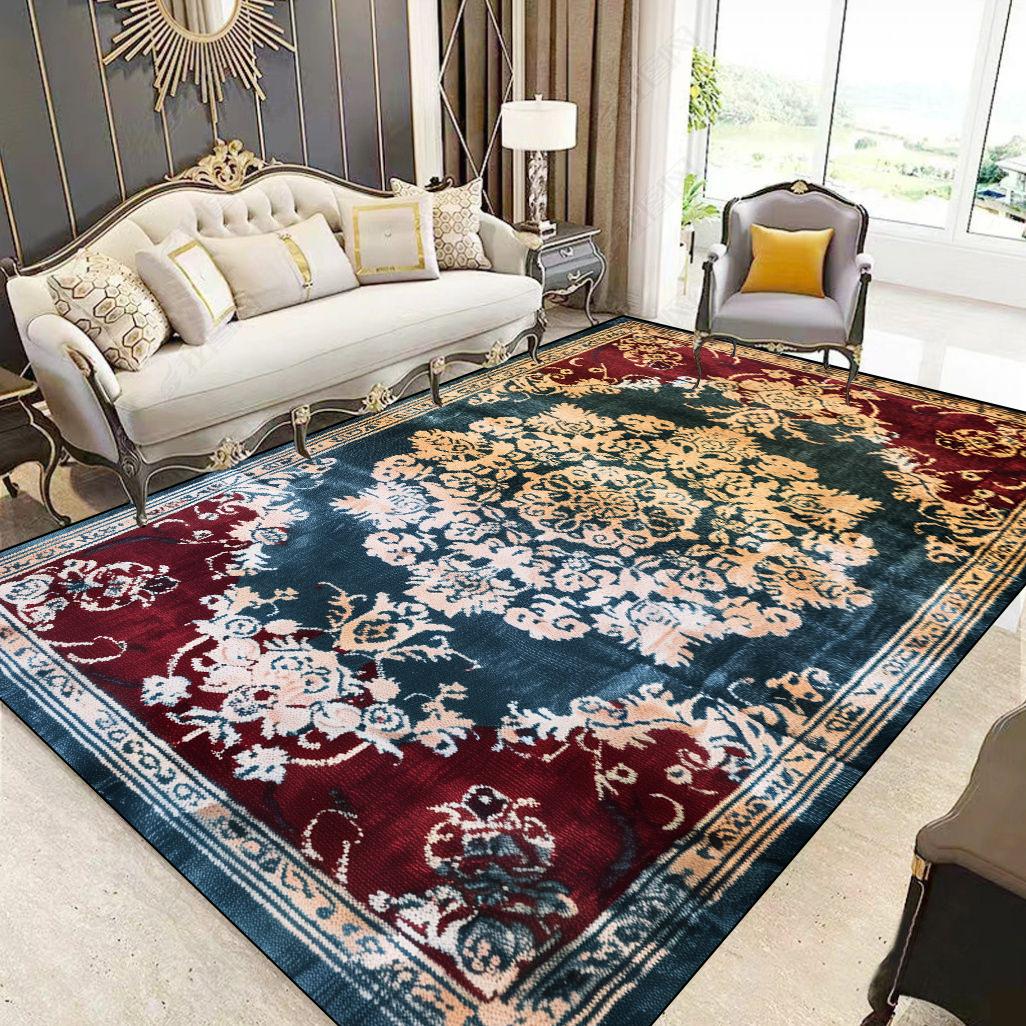 

Персидские Роскошные Ковры Украшение Гостиной Ковер Большой Площади Моющийся Ковер для Кофейного Столика Ковер для Зоны Отдыха Высококачественный Нескользящий Коврик для Спальни 60x90cm