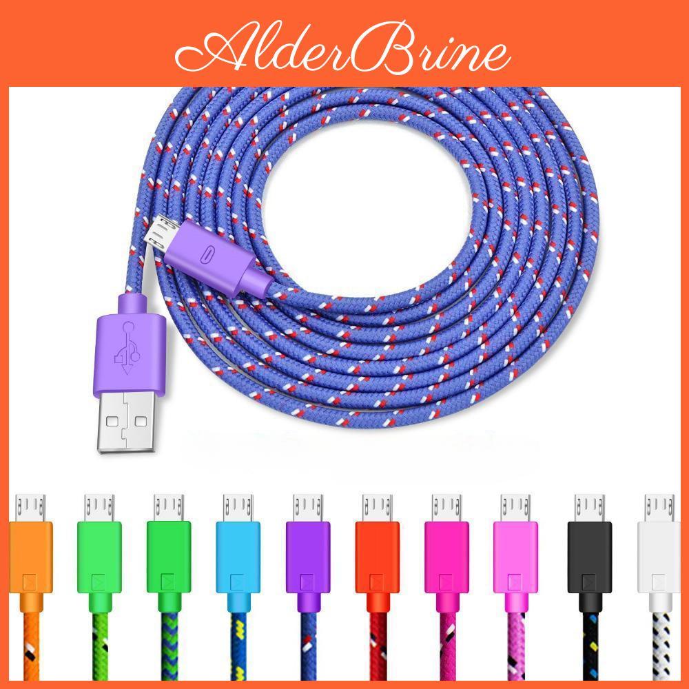 Cable Micro Braided Nylon Usb Data Fast Charger Usb Cord For Samsung Xiaomi Redmi Huawei Lg Microusb Android Phone Cables