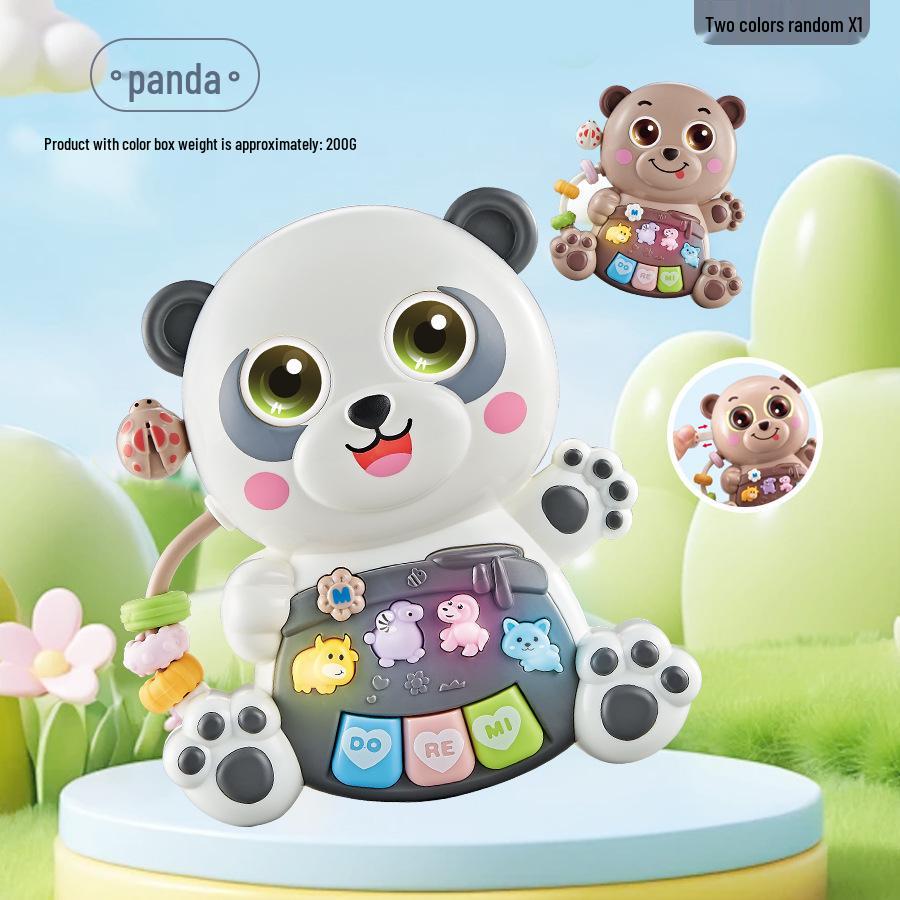 Multifunctional Dinosaur Electronic Organ Toy for Early Education - Sound and Light Piano with Cartoon Animals for Babies and Toddlers