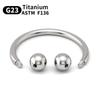 1/5 Stück G23 Titan Nasenringe Piercings Lippe Augenbraue Ohr Septum Helix Knorpel Septum Körperschmuck Piercing Labret Nase C-Stab