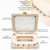 Cross-border Wooden Lanugo Baby Teeth Storage Box - English & Japanese Design