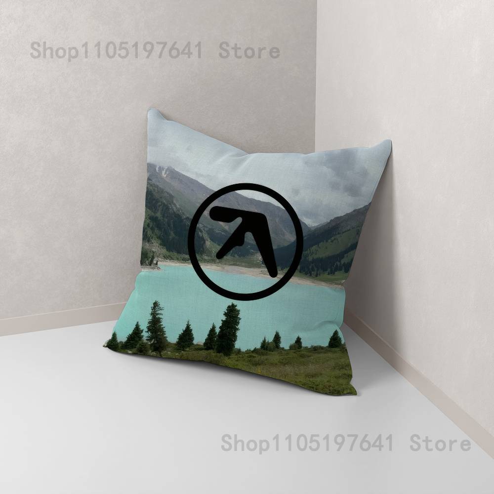 Logo Art A-Aphex T-TwinS Anime Celebrity Merchandise All-Match Printed Pillow Case Sofa Car Office Room Decoration Protector