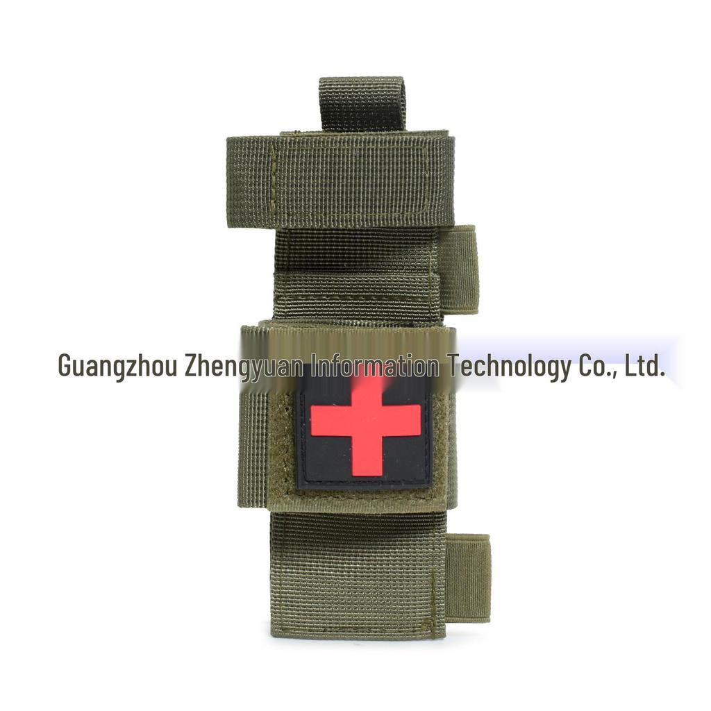 Outdoor Multifunction Tool Bag with Scissors and Tourniquet Pouch, MOLLE Attachment, Nylon.