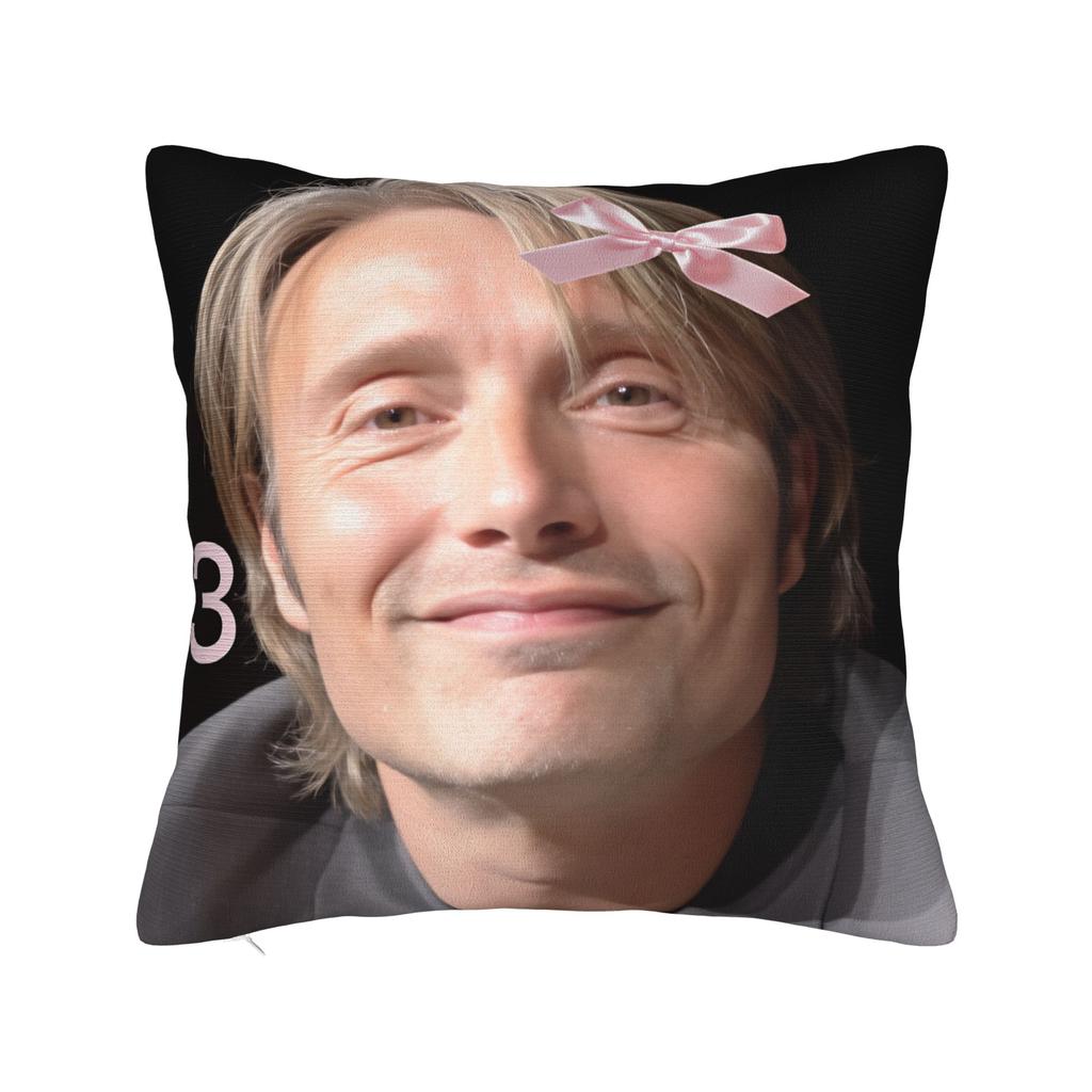 Mads Mikkelsen HHannibal Kissenbezug Mode Kissenhülle Für Wohnzimmer Sofa Bequeme Kissenbezüge Geschenk