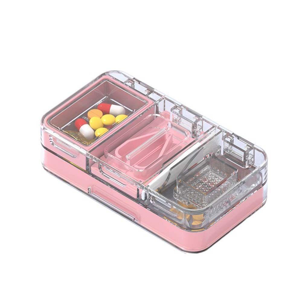 Pill Storage Accessories Mini Pill Box Medicine Pill Storage Container Mini Pill Cutter   Unisex