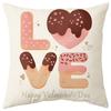 New Nordic Pink Valentine's Day Gift Love Cartoon Car Pillow Waist Support Sofa Cushion
