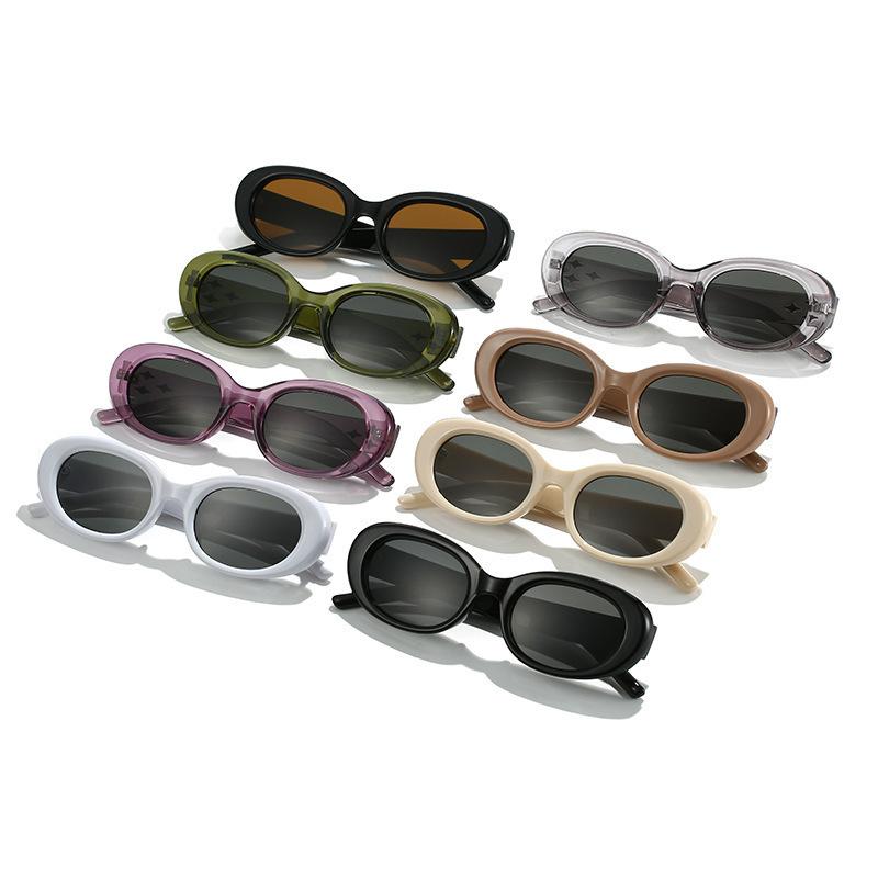Sunglasses for Women Small Oval Sunglasses Fashion Retro Style Sun Glasses Outdoor Leisure Decorative Glasses