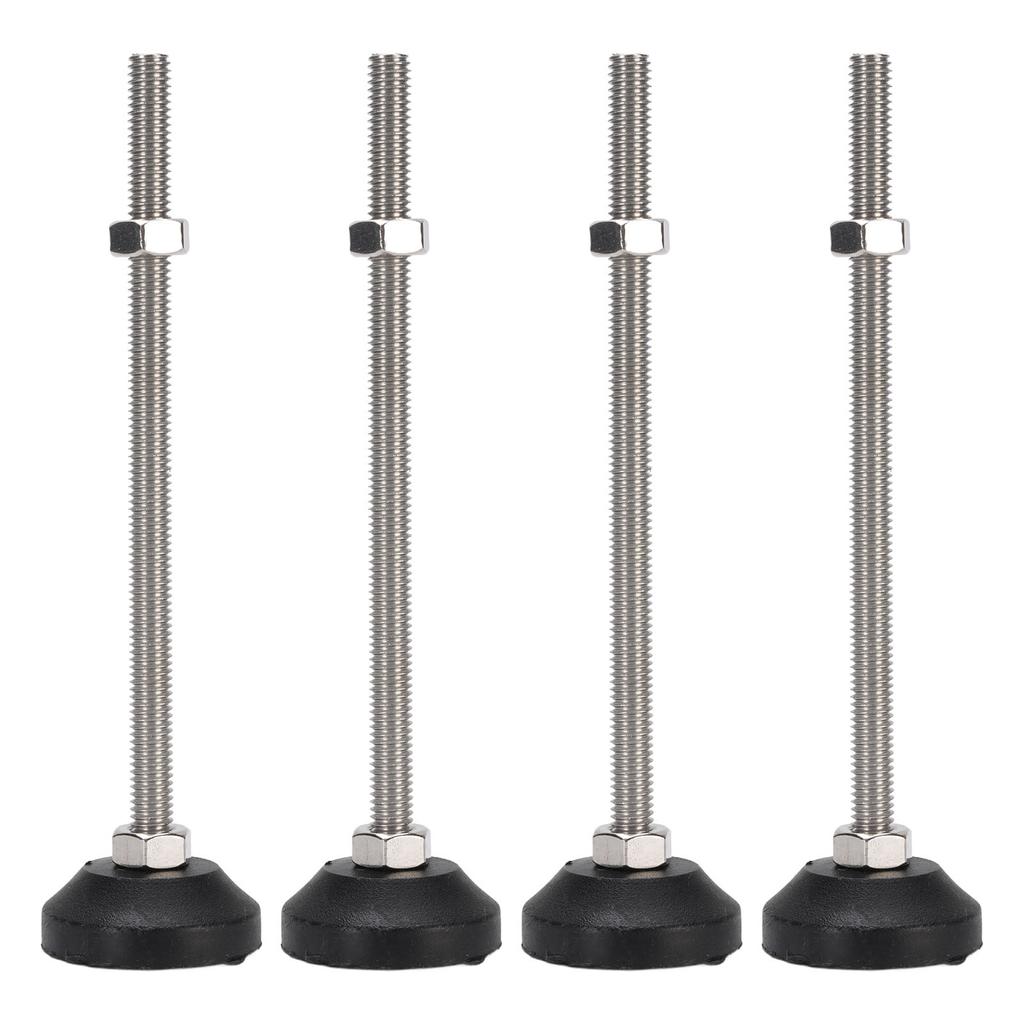 4PCS Leveling Feet Black Color Round Stable 100mm Height Adjustable Furniture Leveling Feet for