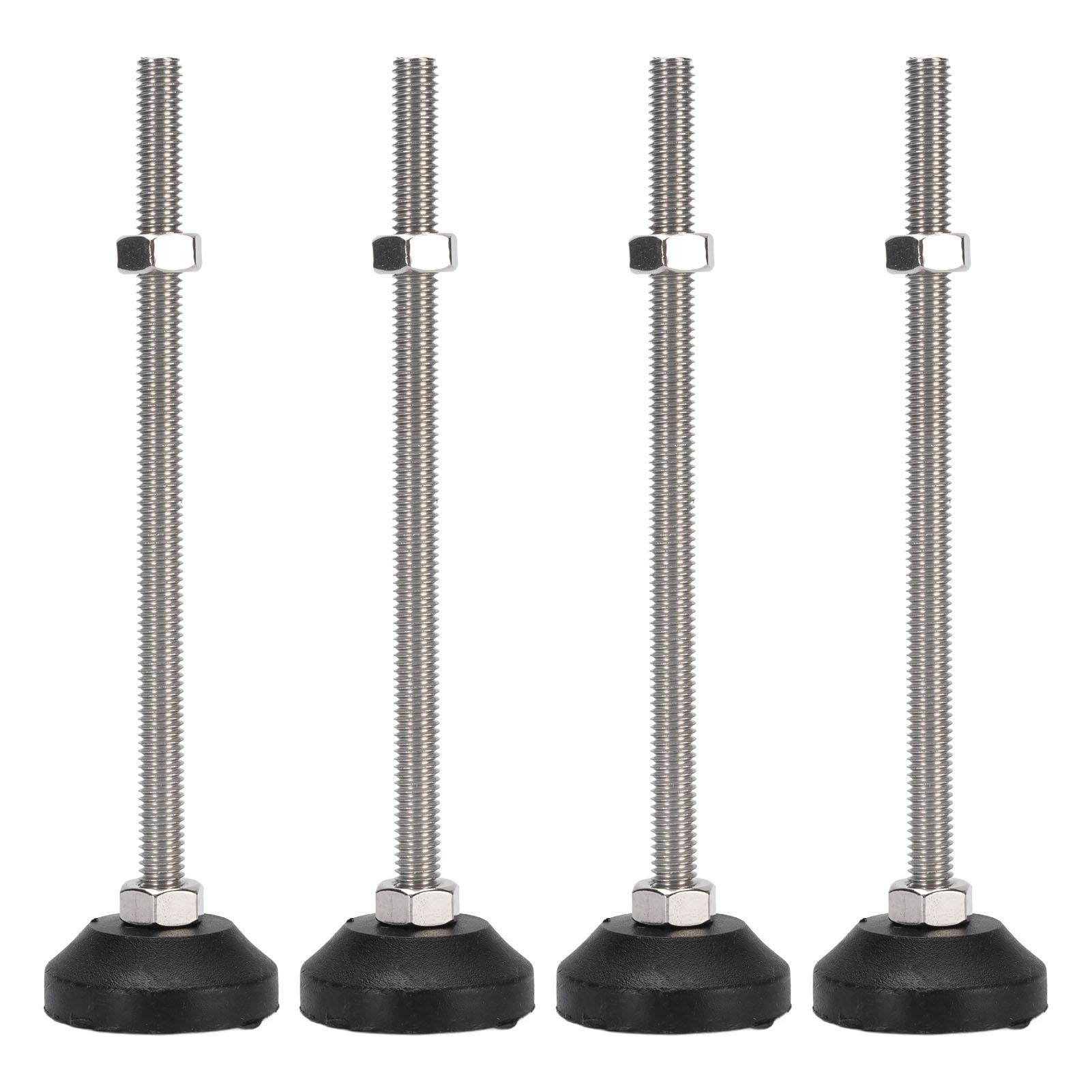 

4PCS Leveling Feet Black Color Round Stable 100mm Height Adjustable Furniture Leveling Feet for