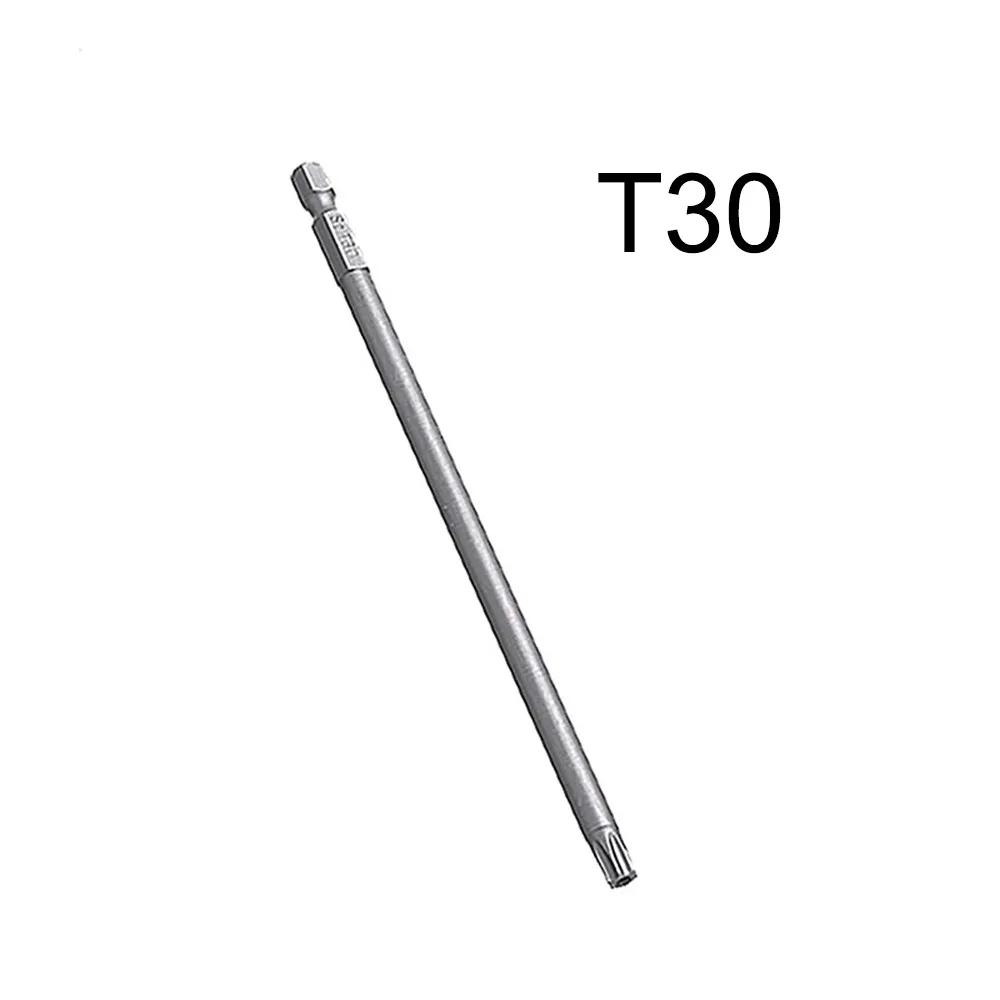 T6-T40 Magnetic Torx Screwdriver Bits Set Electric Screwdriver Head T6 T8 T9 T10 T15 T20 T25 T27 T30 T35 T40 75 100 150mm Length