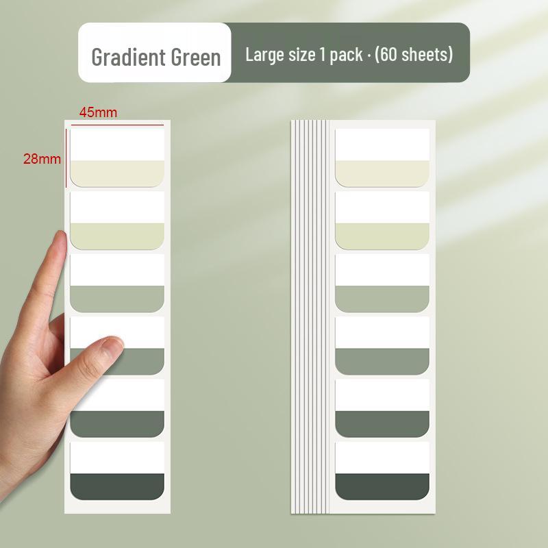 Morandi Writable Label Stickers: Post-it Notes Memo Pads