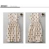 Women's Waist Slimming A-line Skirt Simple Polka Dot Dress MIDI Skirt