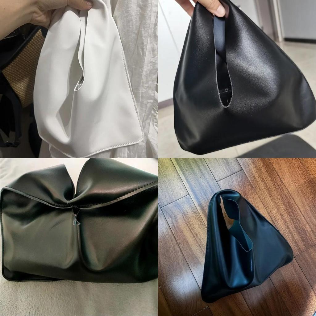 Yogodlns Vintage Solid Color PU Leather Large Capacity Hobo Shoulder Bags For Women Luxury Designer Shopping Tote Big Work Ladies Handbags