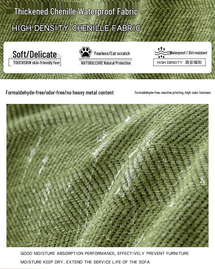 Uniwersalny wodoodporny pokrowiec na sofę z mikrofibry: Całoroczny, Odporny na mocz, Jednolity kolor