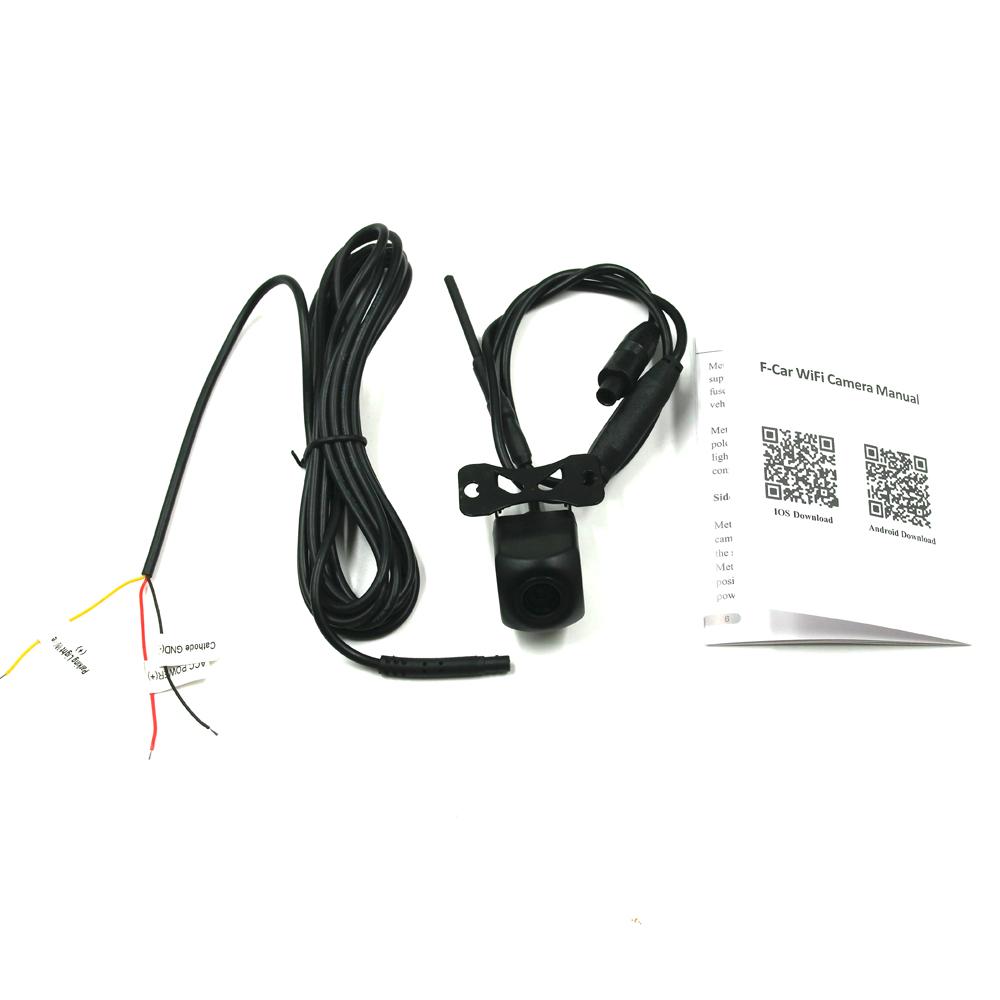 Universal 1080P AHD Wireless Car Rear View Camera with Front Night Vision Waterproof WiFi Reversing for 2 Din Android iOS APP