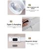 Rechargeable Intelligent Sensor Dual-head Wall Lamp Wireless Wall Lamp for 5V1500mAh Toilet