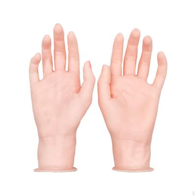 Manequim Mão Silicone Prática Pulseira Manicure Jóias Display Holder, Fotografia Adereços