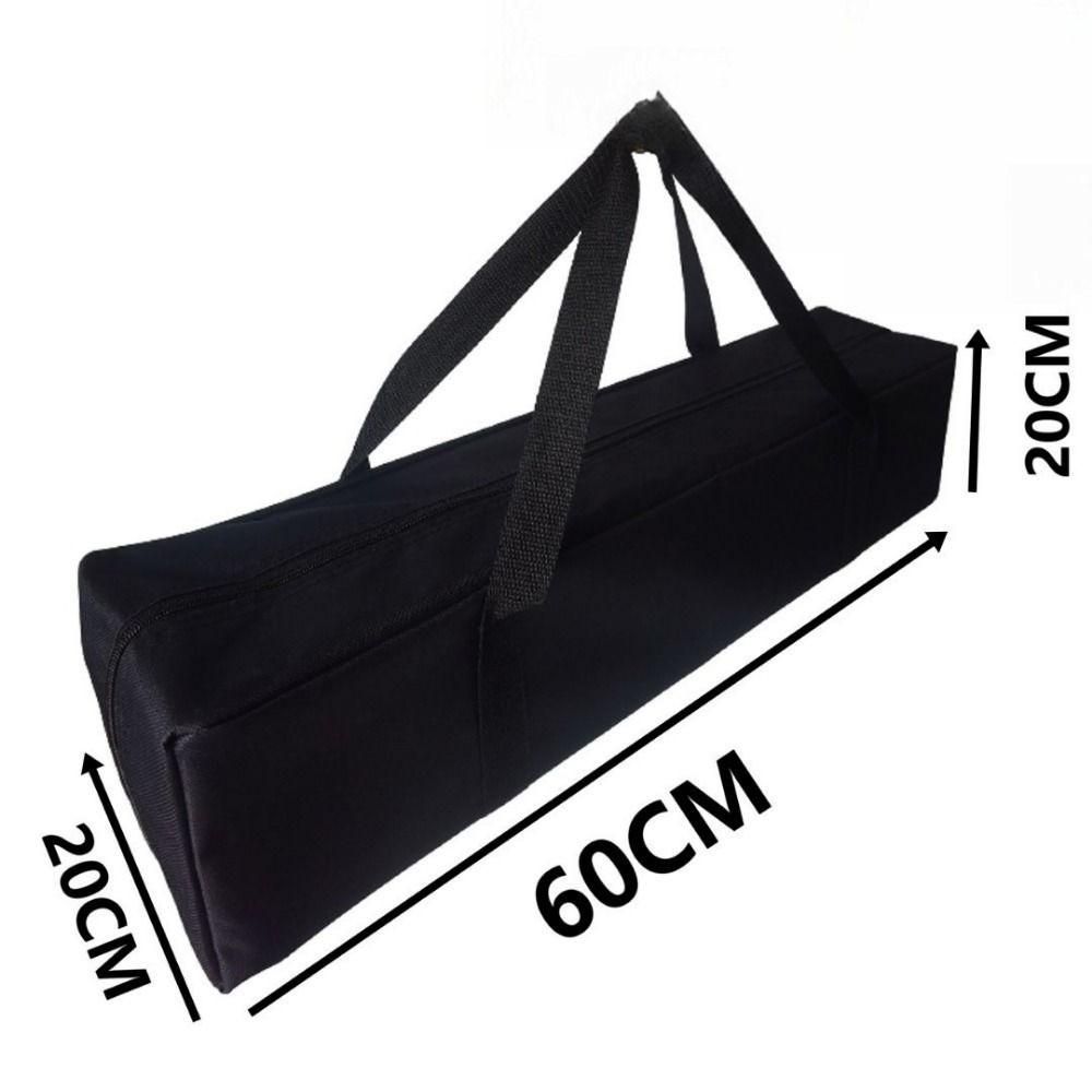 Borsa Portaoggetti Nera Grande Borsa per Palo Tenda in Tela Nuova Borsa Portaoggetti in Tessuto Oxford Forniture da Esterno