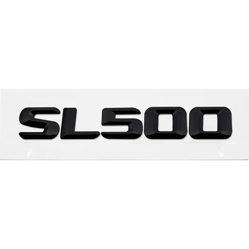 

Наклейки з логотипом на задню кришку багажника автомобіля для SL350 SL400 SL450 SL500 SL550 SL600 Емблема 3D для задньої кришки автомобіля SL500 чорний