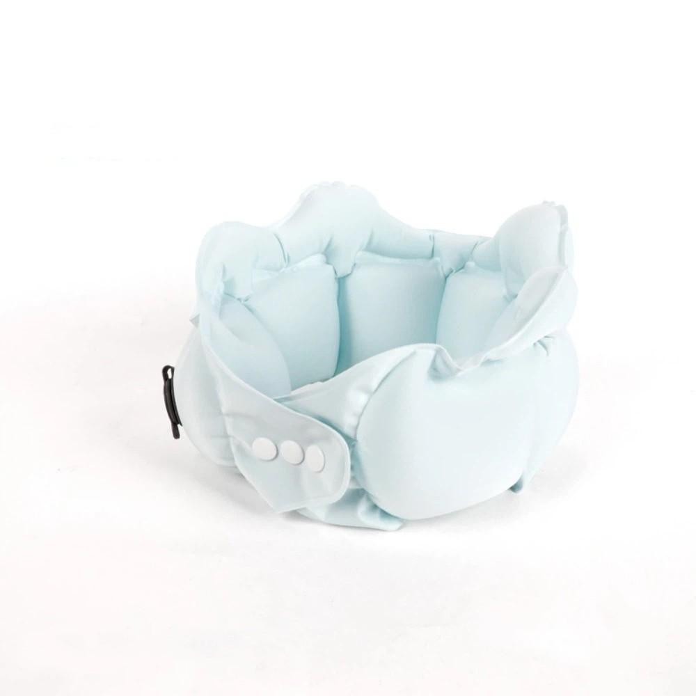 

Press Inflatable Inflatable Pillow U-shaped Travel Neck Pillow Neck Protection Pillow Travel Blue