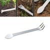 Handheld Rustproof Rakes 3-Prong Stainless Steel Root Rakes Loosen Soil Tool Ergonomic Handle for Gardening Plant