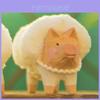 Holzschwein-Schnitzfigur mit entspannendem Design für Heimdekoration und als Geschenk