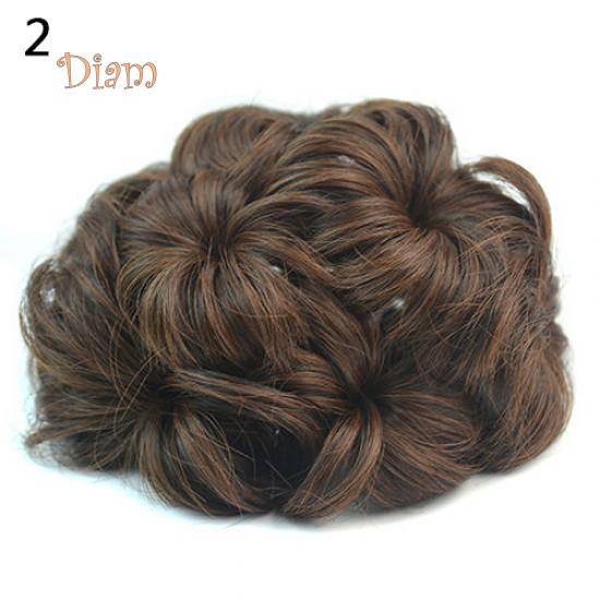 Fetong ondulat ondulat păr sintetic coc acoperă perucă clipă perucă scrunchie extensii de păr