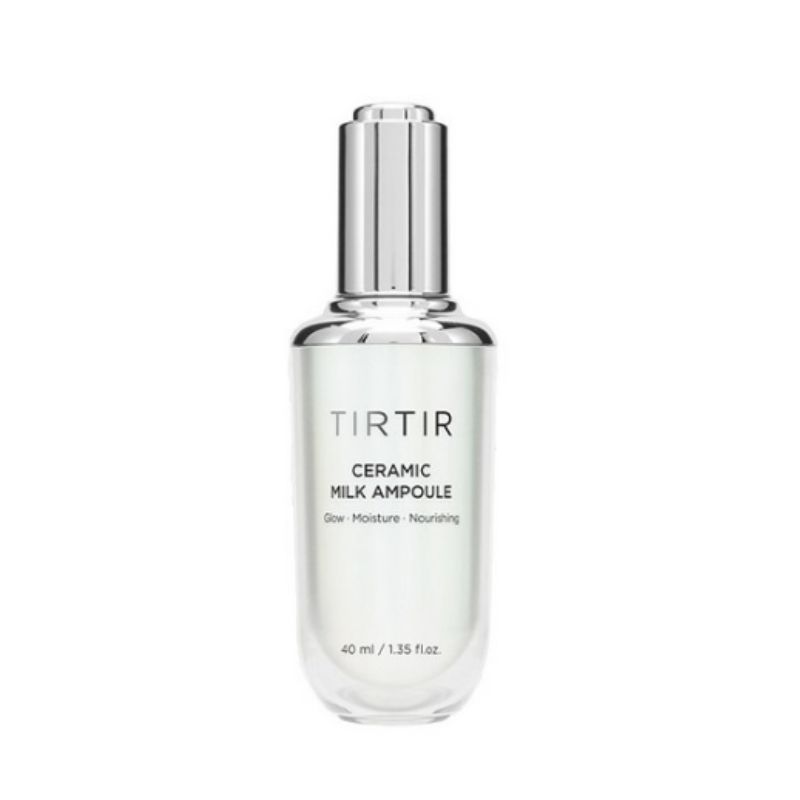 TIRTIR Ceramic Milk Ampoule 40ml – Glass Skin Hydration & Brightening Serum for Smooth, Radiant Skin