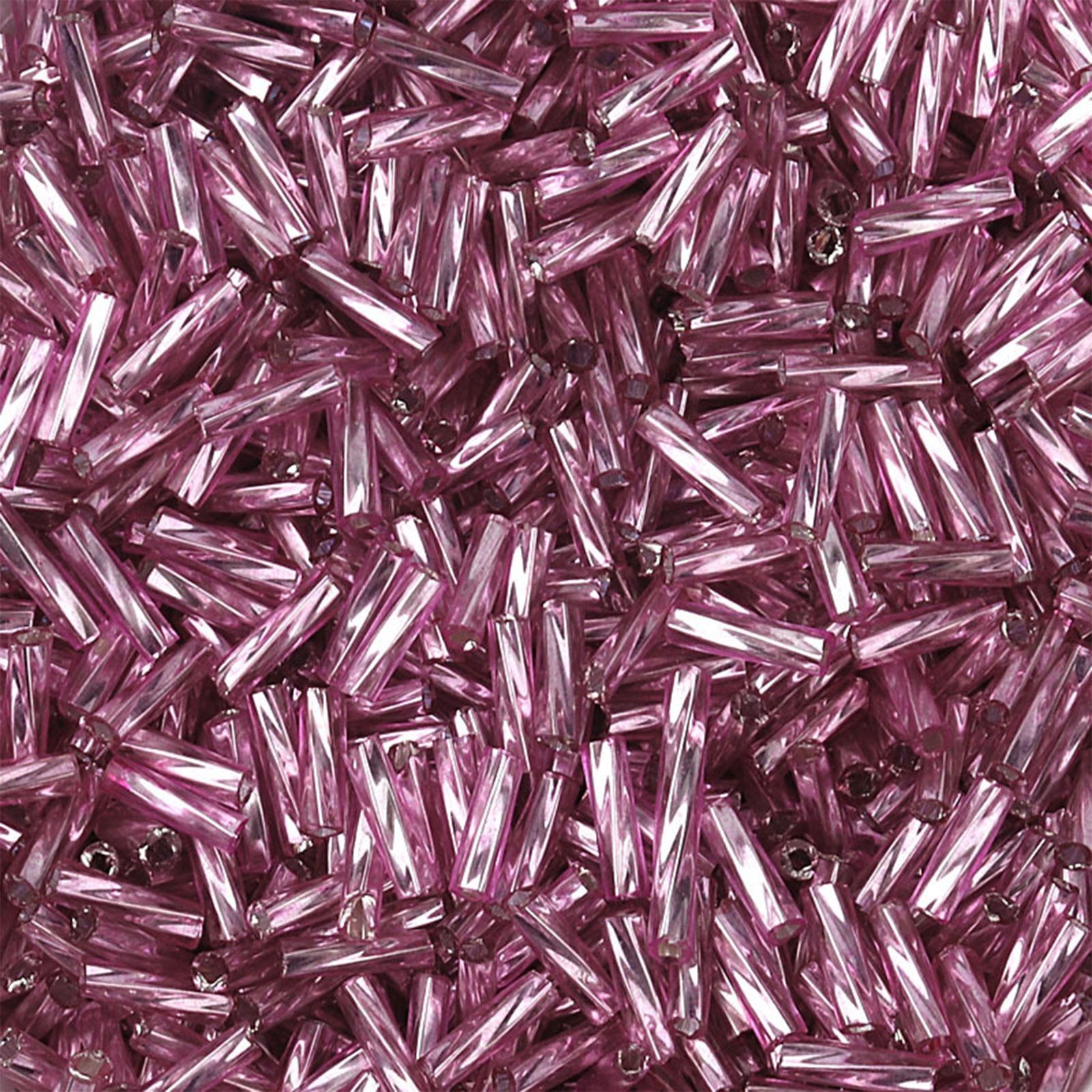 

Новый размер 30 г/пакет цветной позолоченный 2.5X12.мм трубчатый бисер стеклянный бисер для одежды аксессуар для рукоделия One Size розовый