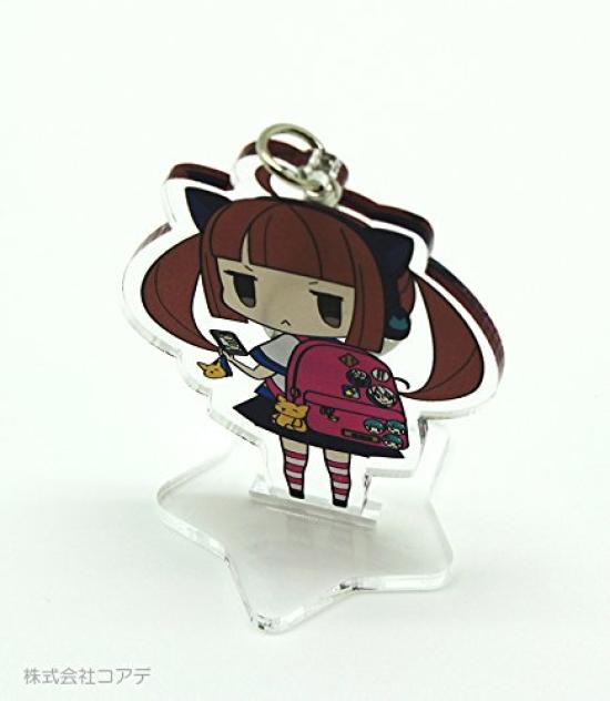 Coade Acrylic Keychain Rubber Star Shape CONC-CO49 Stand, Single,