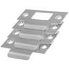 4Pcs Sturdy Stainless Steel Door Strike Plate Deadbolt Cover Plate for Front Door Reinforcement Hole Filler Security Upgrade