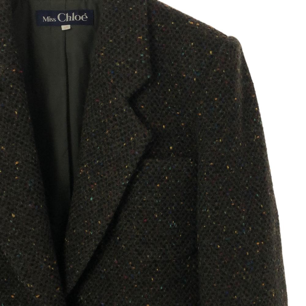 Miss Chloe Made In Japan Wool Blend Wool Jacket 40 Khaki Women Used