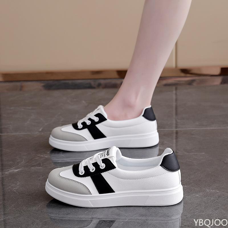 Pantofi de Primăvară Noi cu Talpă Groasă pentru Femei Pantofi Vulcanizați cu Gură Joasă Pantofi de Damă la Modă și Confortabili