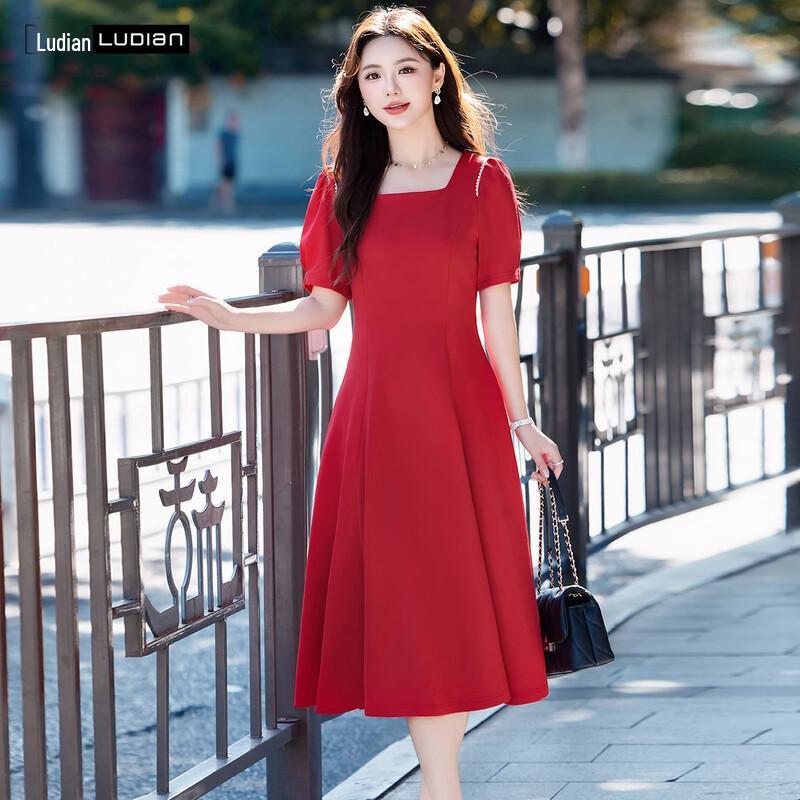 Women s Hepburn Style A-Line Short Sleeve Maxi Dress 170/92A