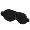 Magnetic Blindfold Improve Sleep Relieve Pressure Adjustable Strap 12 Magnets Stones Eye Shade Black