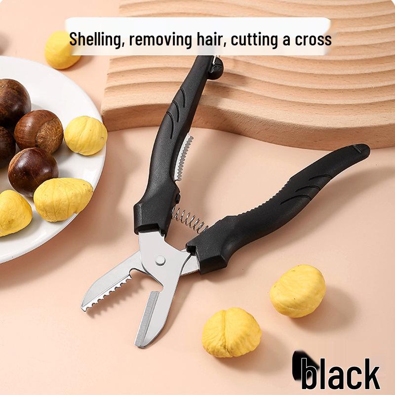 

Нержавеющая сталь Очиститель скорлупы каштанов: Эффективный инструмент-ножницы для открывания крестовых винтов
