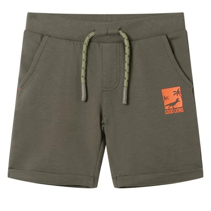 Short pour enfants avec cordon de serrage kaki foncé 92/104/116/128/140