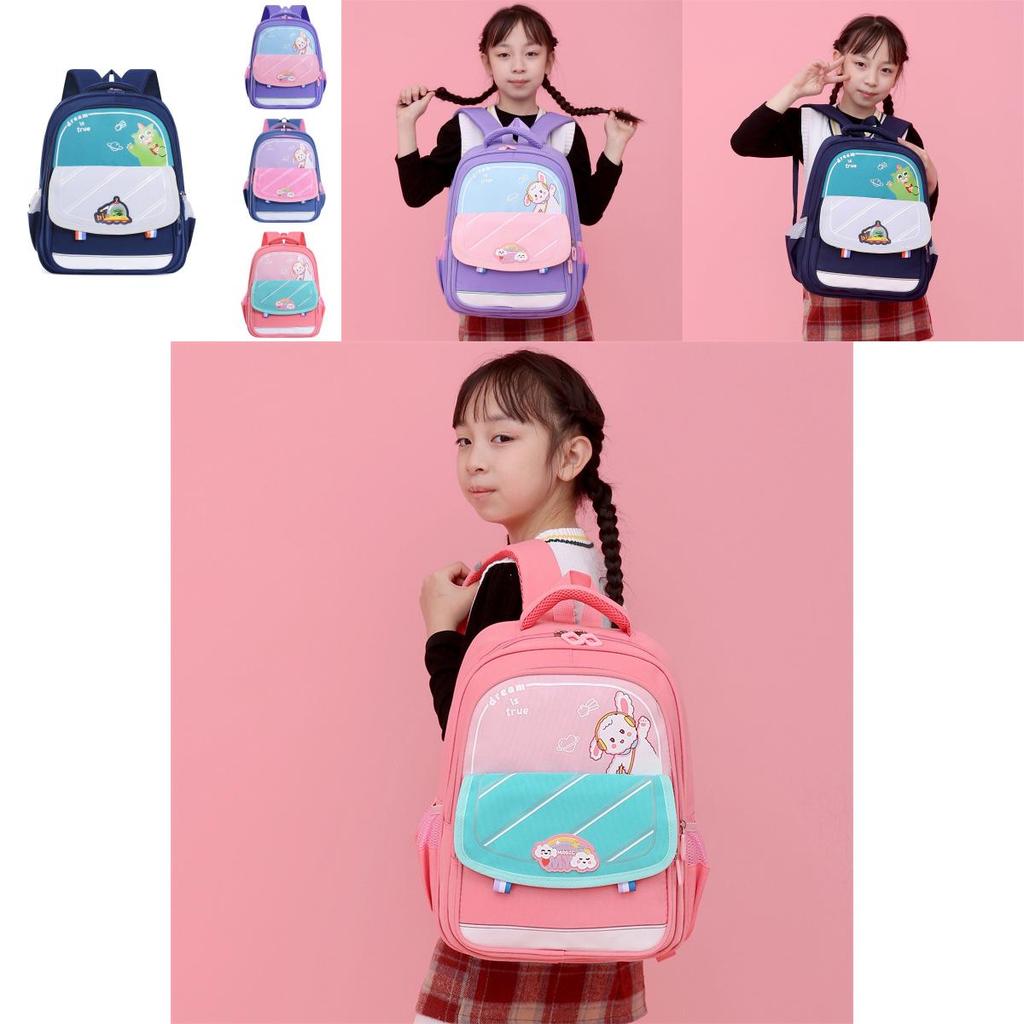 Entzückender Cartoon Oxford Stoff Kinderrucksack Unisex Leichtgewicht Rückenschutz