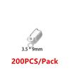 200 Stück/Packung Cove Verschlüsse Kordel Endkappen Schnurband Lederclip Spitze Falz Crimp Perlenverbinder für die Schmuckherstellung DIY Zubehör