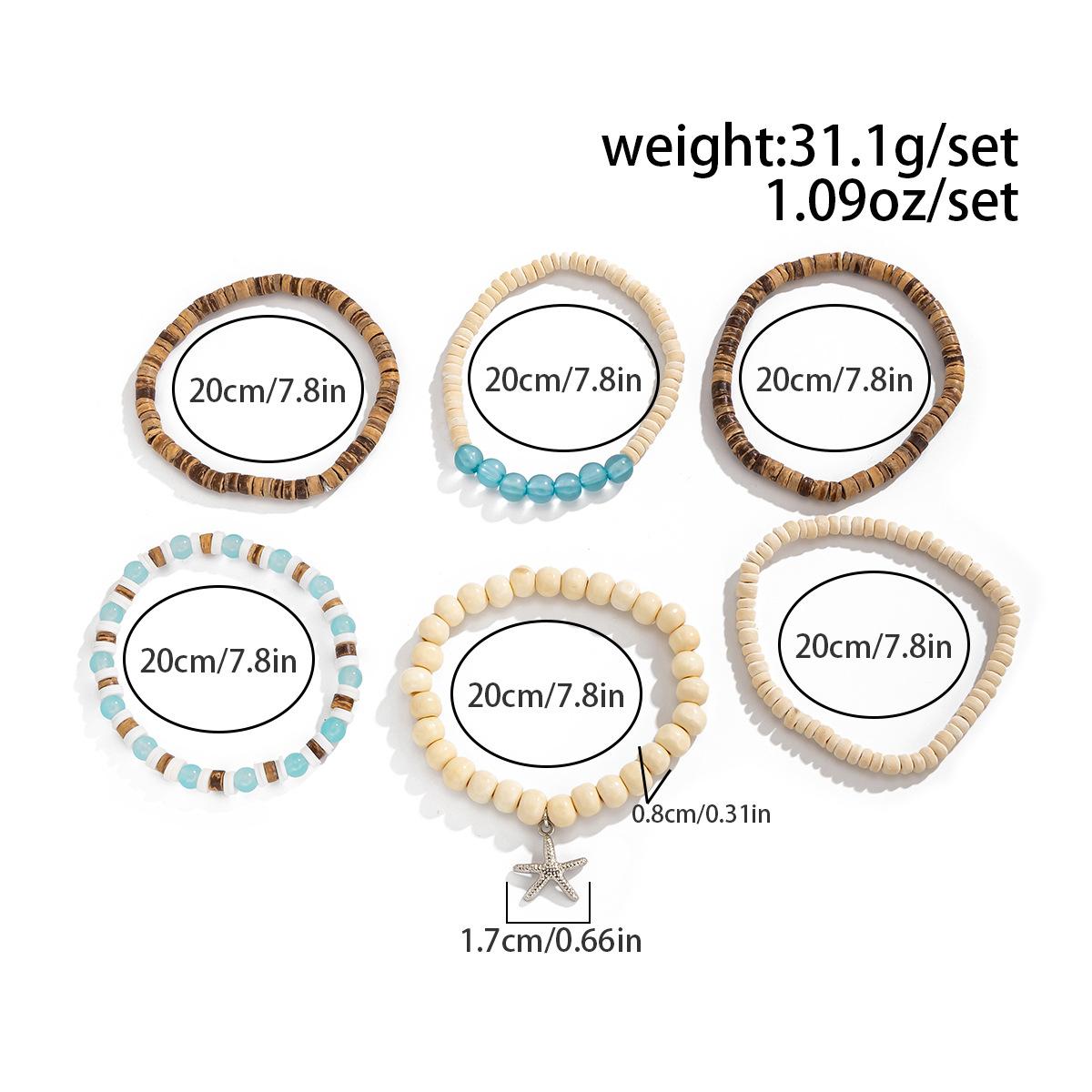 

Bohemian Style Coconut Shell Beaded Bracelet Set for Men, Trendy Hip-Hop Niche High-End Feel, Men s Layered Jewelry Color Mixing-06070